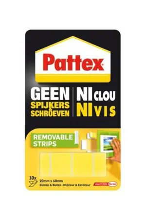 Pattex Geen Spijkers & Schroeven Montagestrips Verwijderbaar Alleen Vandaag